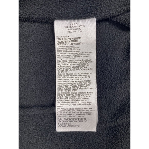 Boys Air Jordan Hooded Puffer Coat  IJacket Grey, Black and White Size Small - Picture 6 of 7